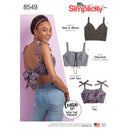 Simplicity Pattern 8549 Misses' Bra Tops-1