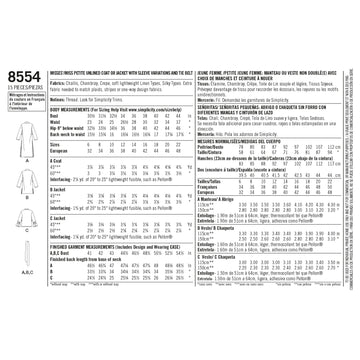Simplicity Pattern 8554 Miss and Petite Coats and Jackets - 0