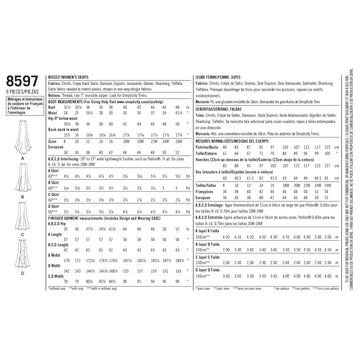 Simplicity Sewing Pattern 8597 Misses' and Women's Special Occasion Skirts - 0