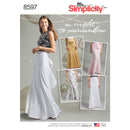 Simplicity Sewing Pattern 8597 Misses' and Women's Special Occasion Skirts-1