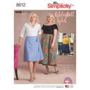 Simplicity Sewing Pattern 8612 Women's Easy Wrap Skirts by Ashley Nell Tiption-1