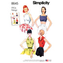 Simplicity Sewing Pattern 8645 Misses' Vintage Tops-1