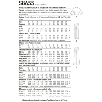 Simplicity Sewing Pattern 8655 Mimi G High Waisted Trousers and Tie Top - 0