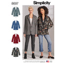 Simplicity Sewing Pattern 8697 WomenÕs / Plus Size Oversized Blazer-1