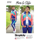 Simplicity Sewing Pattern S8702 Mimi G Women's Knit Jacket, Pant and Leggings-1