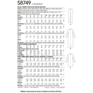 Simplicity PDF Pattern 8749 Women's / Plus Size Mimi G Style Coat and Pant