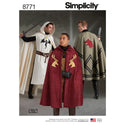 Simplicity Sewing Pattern 8771 Unisex Capes