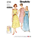 Simplicity Sewing Pattern 8799 Misses' Vintage Nightgowns-1