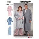 Simplicity Sewing Pattern 8804 Women's and Men's Robe and Trousers-1