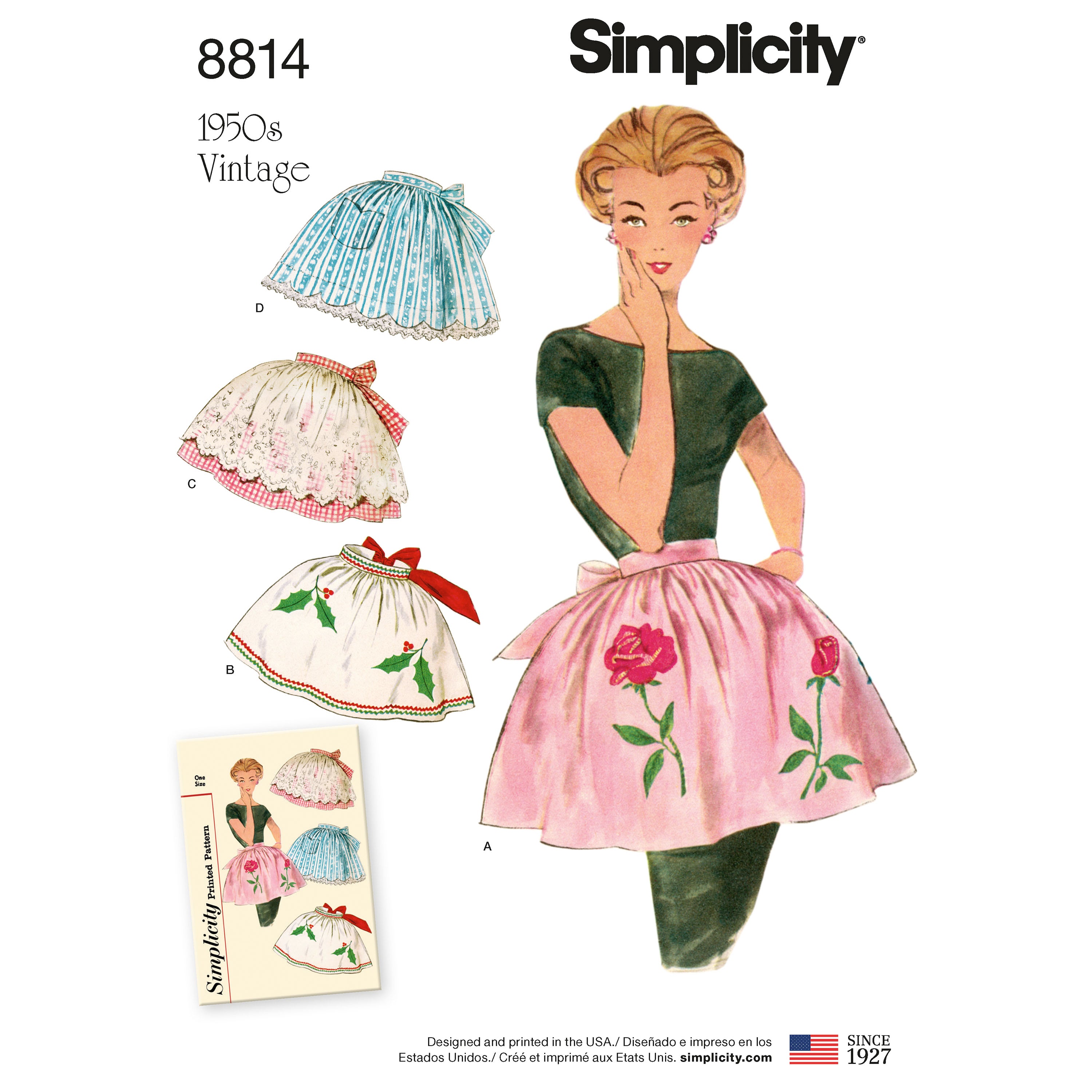 Pattern 8814 Misses' Vintage Aprons