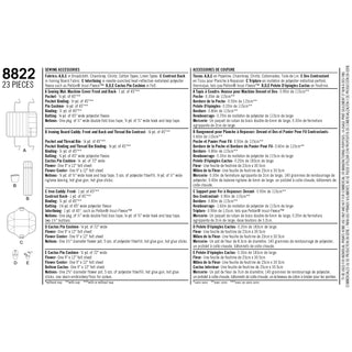 Pattern 8822 Sewing Accessories