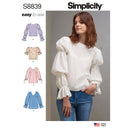 Simplicity Pattern S8839 Misses' Pull-on Tops and Tunics-1