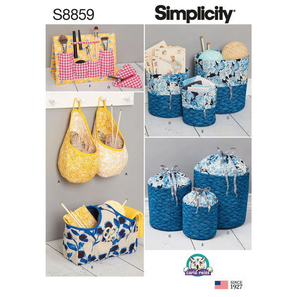 Simplicity Pattern S8859 Storage Organisers