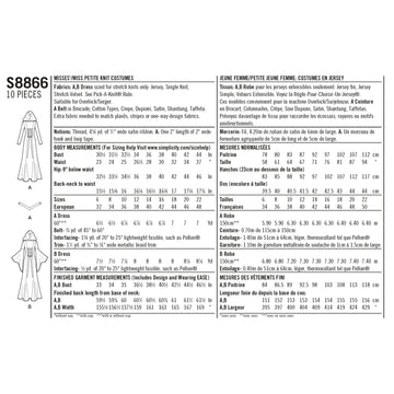 Patrón Simplicity S8866 Trajes para señoritas/señoritas petite - 0