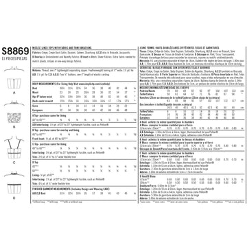 Simplicity Sewing Pattern S8869 Misses' Lined Tops - 0