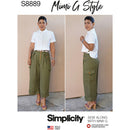 Simplicity Sewing Pattern S8889 Mimi G Style Misses' Shirt and Wide Leg Pants-1