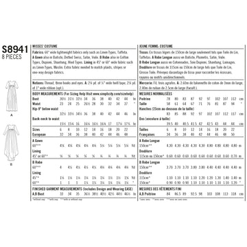 Patrón de costura Simplicity S8941 Traje de señora - 0