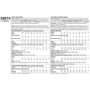 Patrón de costura Simplicity S8974 Abrigo para disfraz de cosplay para señoritas - 0