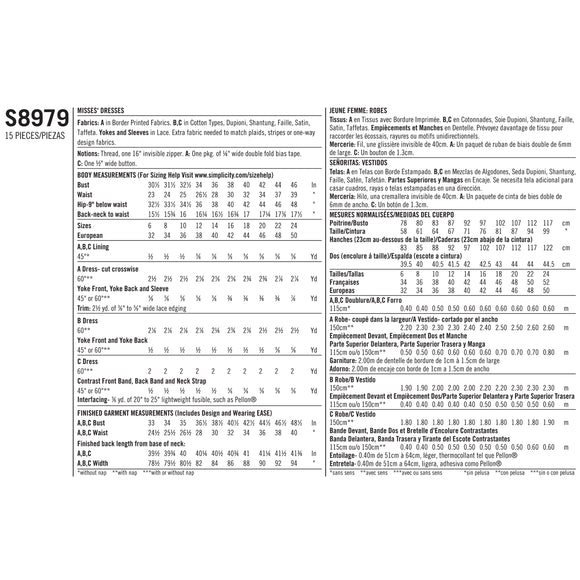 Patrón de costura Simplicity S8979 Disfraz clásico de Halloween para mujer