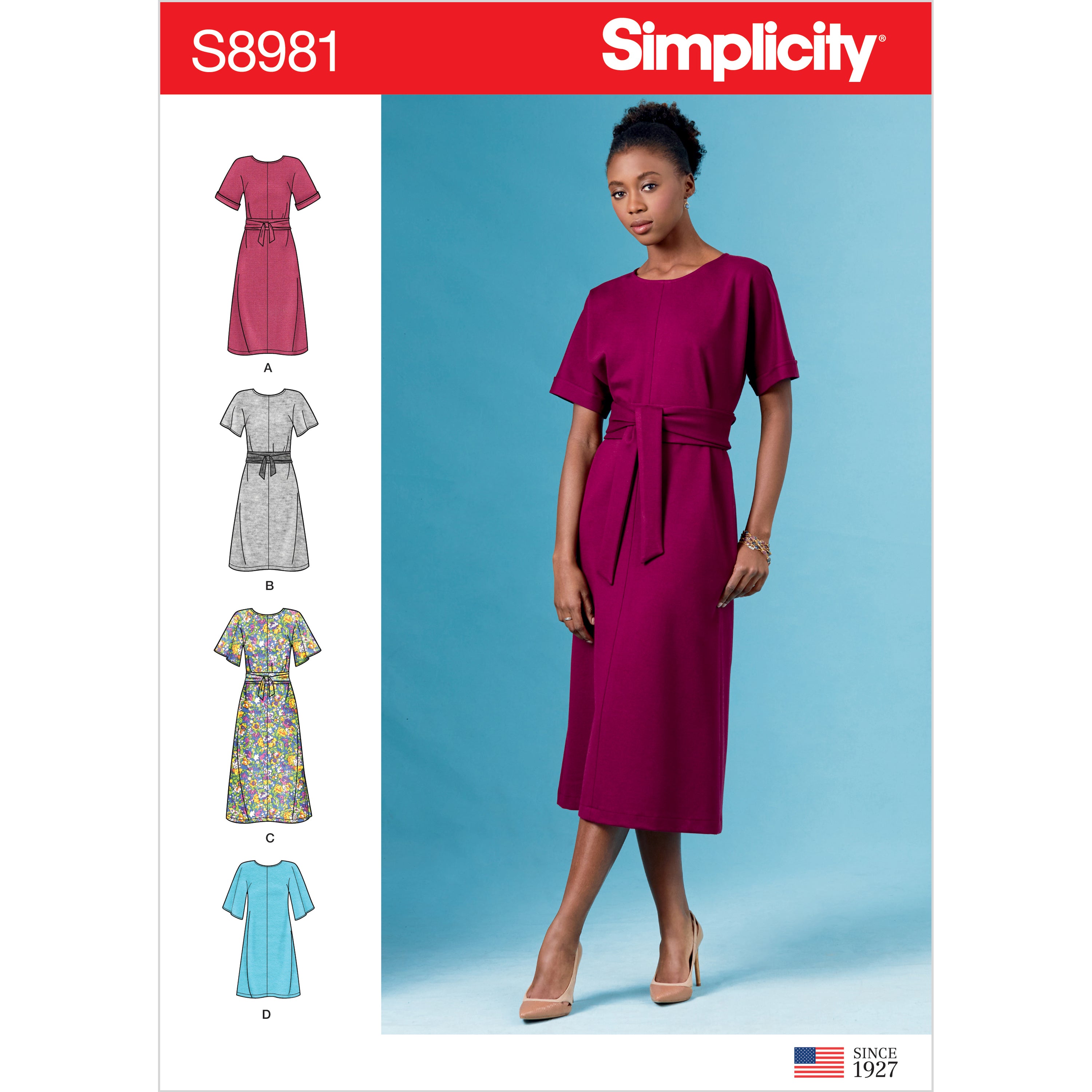 Simplicity Sewing Pattern S8981 Misses' Front Tie Dresses