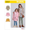 Simplicity Sewing Pattern S9027 Children's & Girls' Lined Coat-1