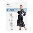 Simplicity Sewing Pattern S9041 Misses' Front Tie Dress In Three Lengths-1