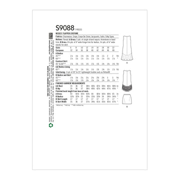 Patrón de costura Simplicity S9088 Traje de dama estilo charlestón - 0