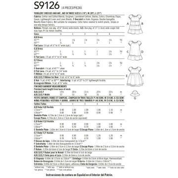 Simplicity Sewing Pattern S9126 Toddlers' Dresses - 0