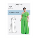 Simplicity Sewing Pattern S9142 Misses' Jumpsuit With One Shoulder Drape Mimi G Style-1