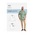 Simplicity Sewing Pattern S9157 Men's Open Pointed Collar Shirts-1