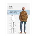 Simplicity Sewing Pattern S9158 Men's Half Buttoned Shirts-1