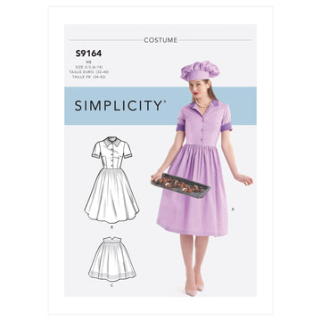 Patrón de costura Simplicity S9164 para trajes de señora