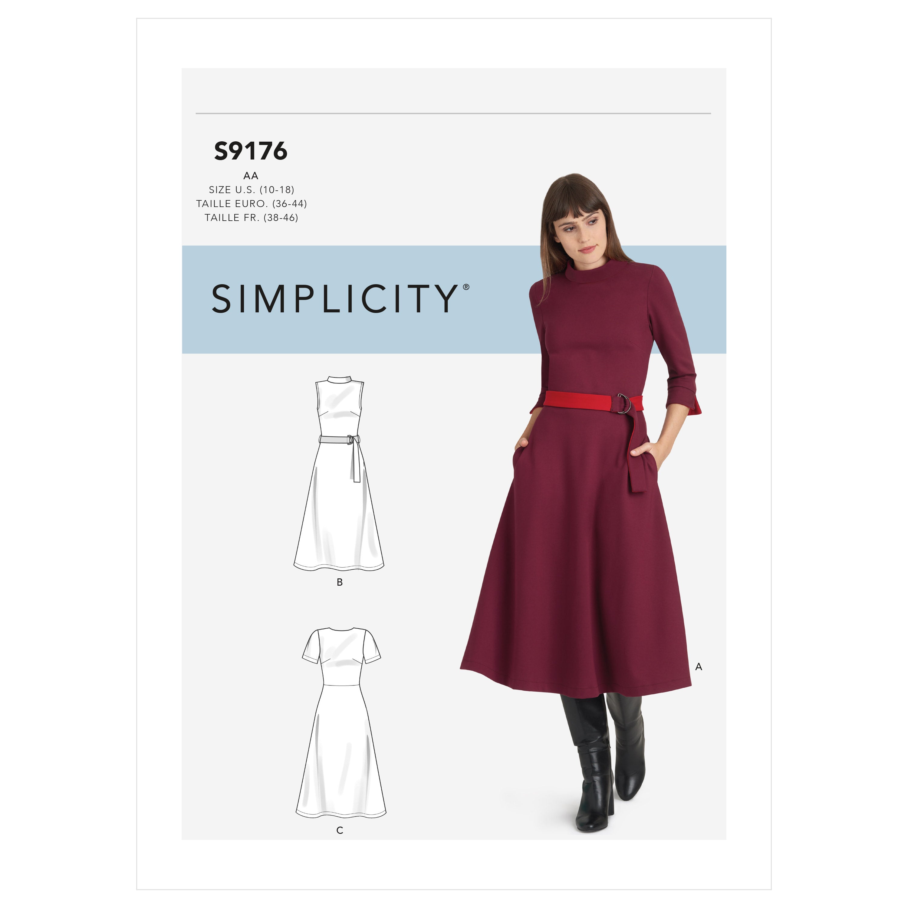 Simplicity Sewing Pattern S9176 Misses' and Women's Dresses. | Fabriques