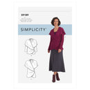 Simplicity Sewing Pattern S9189 Misses' Knit Wrap Jacket-1