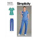 Simplicity Sewing Pattern S9276 Misses' Scrubs-1
