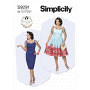 Simplicity Sewing Pattern S9291 Misses' Princess Seam Dresses With Straight or Gathered Skirt-1