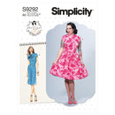 Simplicity Sewing Pattern S9292 Misses' Dresses With Mandarin Collar & Skirt Options-1
