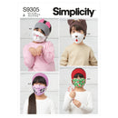 Simplicity Sewing Pattern S9305 Children's Headbands, Hat & Face Coverings-1