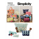 Simplicity Sewing Pattern S9310 Totes & Bags In Assorted Sizes-1