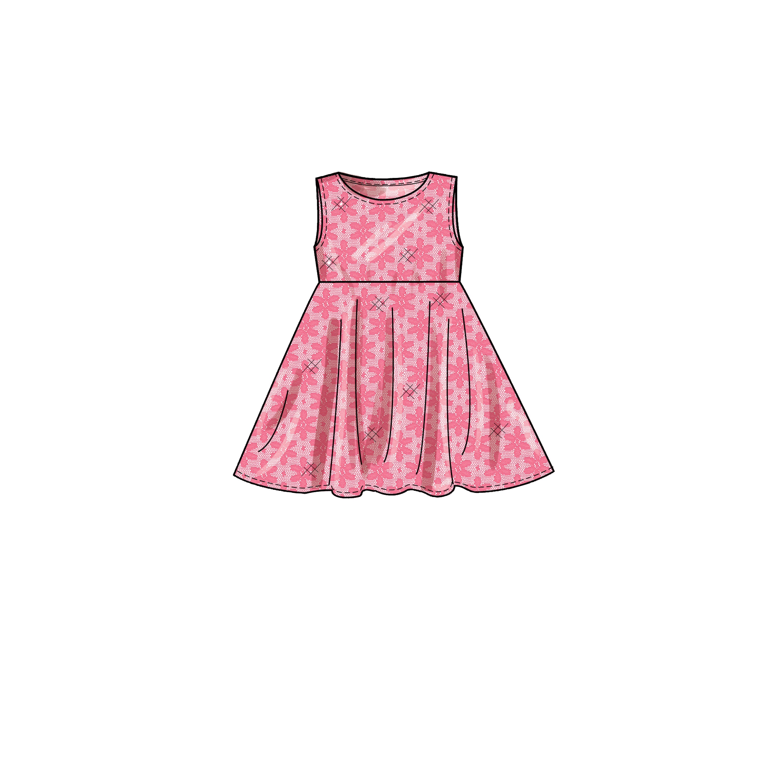 Simplicity Sewing Pattern S9322 Children's and Girls' Pull-on Dresses