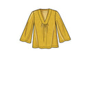 Patrón de costura Simplicity S9333 Blusa para mujer con variaciones en las mangas-3
