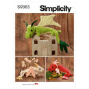 Simplicity Sewing Pattern S9363 Plush Dragons-1