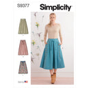 Simplicity Sewing Pattern S9377 Misses' Flared Skirts in Two Lengths-1
