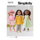 Simplicity Sewing Pattern S9378 14" Doll Clothes-1