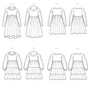 Simplicity Sewing Pattern S9380 Misses' Sweatshirt Dresses-9