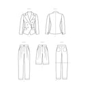 Simplicity Sewing Pattern S9381 Misses' and Women's Lined Jacket, Trousers and Shorts