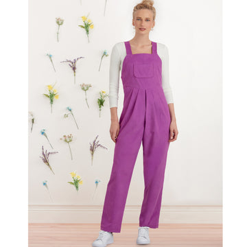 Simplicity Sewing Pattern S9382 Misses' Overall with Shaped Raised Waist and Back Ties - 0