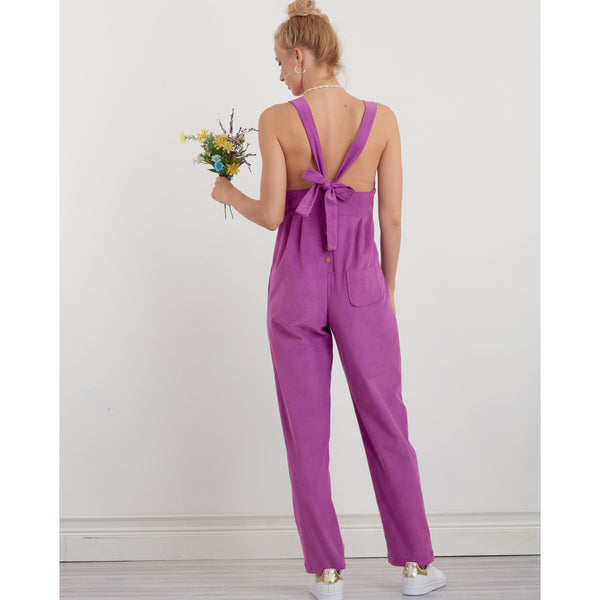 Simplicity Sewing Pattern S9382 Misses' Overall with Shaped Raised Waist and Back Ties