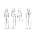 Simplicity Sewing Pattern S9382 Misses' Overall with Shaped Raised Waist and Back Ties