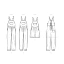 Simplicity Sewing Pattern S9382 Misses' Overall with Shaped Raised Waist and Back Ties-10